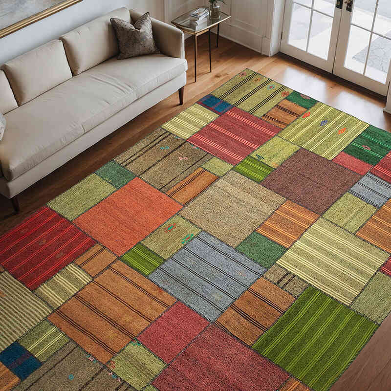 Anadolu Çaput Patchwork Kilim - 250 cm x 352 cm - K0058572