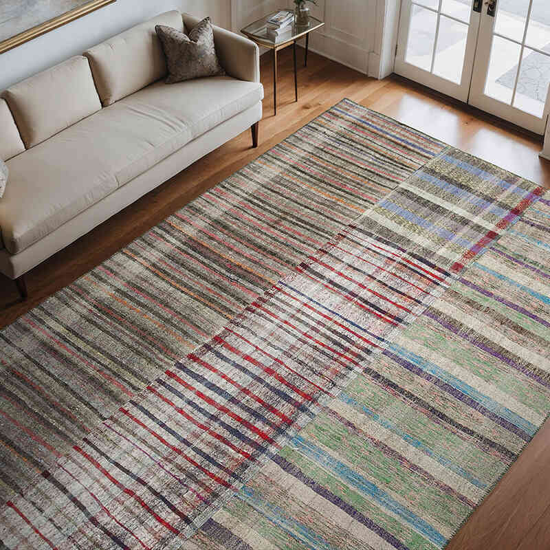 Patchwork Kilim Rug - 8' 2" x 11' 10" (98" x 142") - K0058575