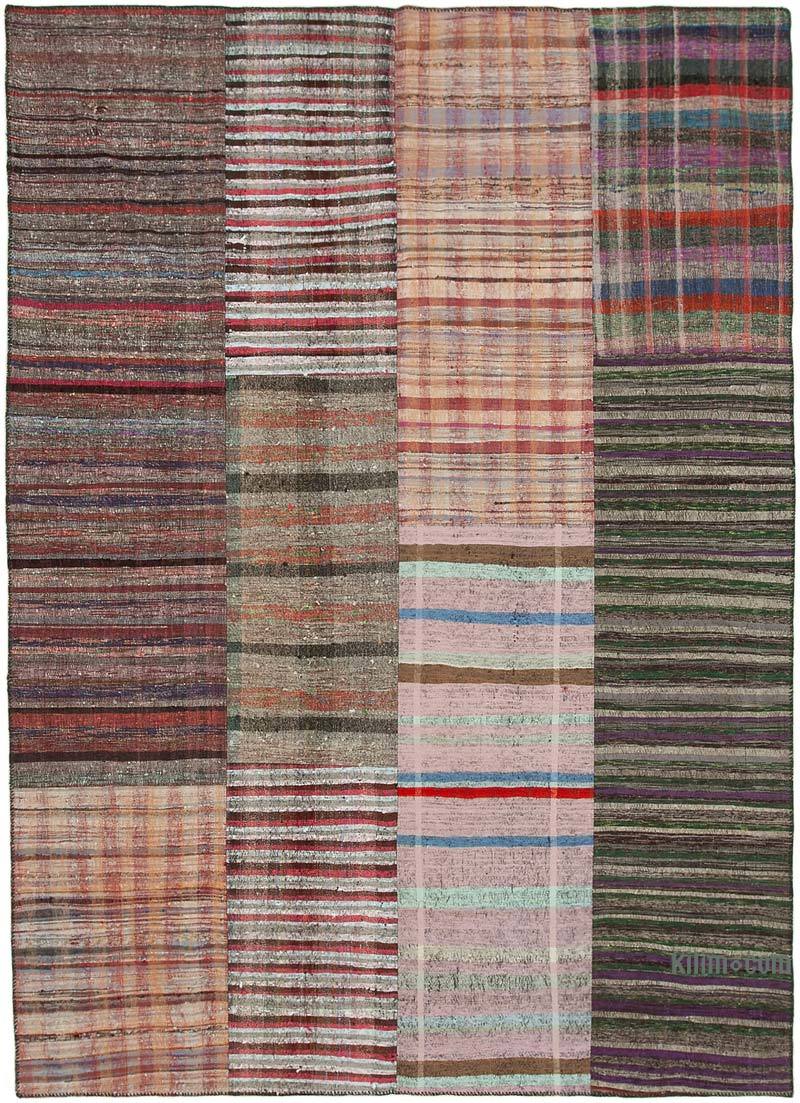 Multicolor Patchwork Kilim Rug - 8' 8" x 11' 11" (104" x 143") - K0058581