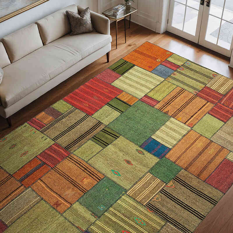 Patchwork Kilim Rug - 8' 2" x 11' 6" (98" x 138") - K0058583