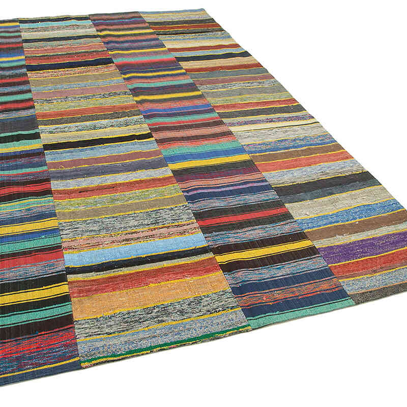 Patchwork Kilim Rug - 5' 11" x 9' 7" (71" x 115") - K0058613