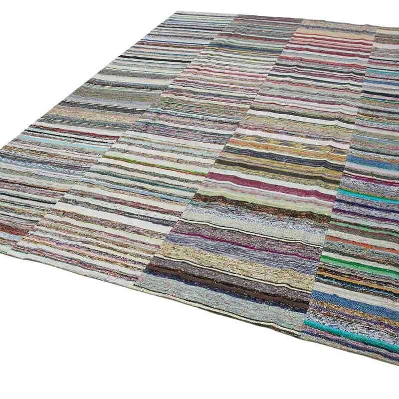 Multicolor Patchwork Kilim Rug - 8' 7" x 12' 2" (103" x 146") - K0058622
