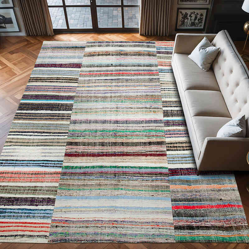 Patchwork Kilim Rug - 9' 1" x 13' 1" (109" x 157") - K0058624