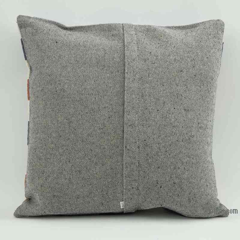 Blue Kilim Pillow Cover - 1' 8" x 1' 8" (20" x 20") - K0058647