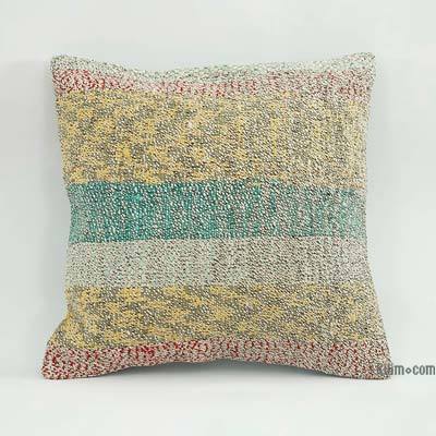 Kilim Pillow Cover - 1' 8" x 1' 8" (20" x 20")