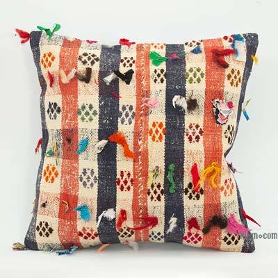 Kilim Pillow Cover - 1' 8" x 1' 8" (20" x 20")