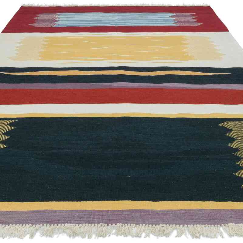 Multicolor Nueva Alfombra Turca Kilim - 193 cm x 281 cm - K0059013