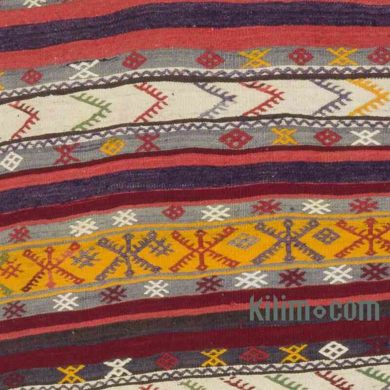 Multicolor Vintage Sivas Kilim Runner - 3' 1" x 9' 6" (37" x 114") - K0059213