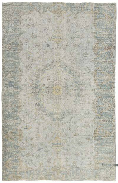Alfombra Turca Vintage Sobre-teñida - 176 cm x 272 cm