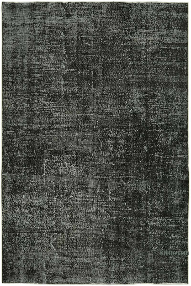 Over-dyed Vintage Hand-Knotted Turkish Rug - 6' 9" x 9' 10" (81" x 118") - K0059276
