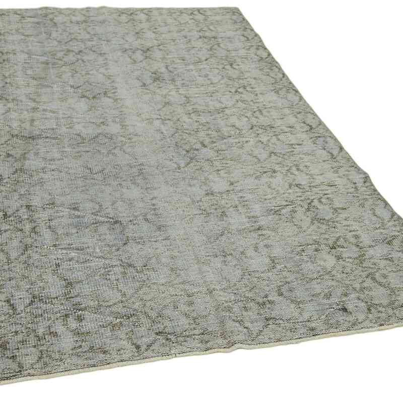 Açık Mavi Boyalı El Dokuma Anadolu Halısı - 143 cm x 211 cm - K0059287