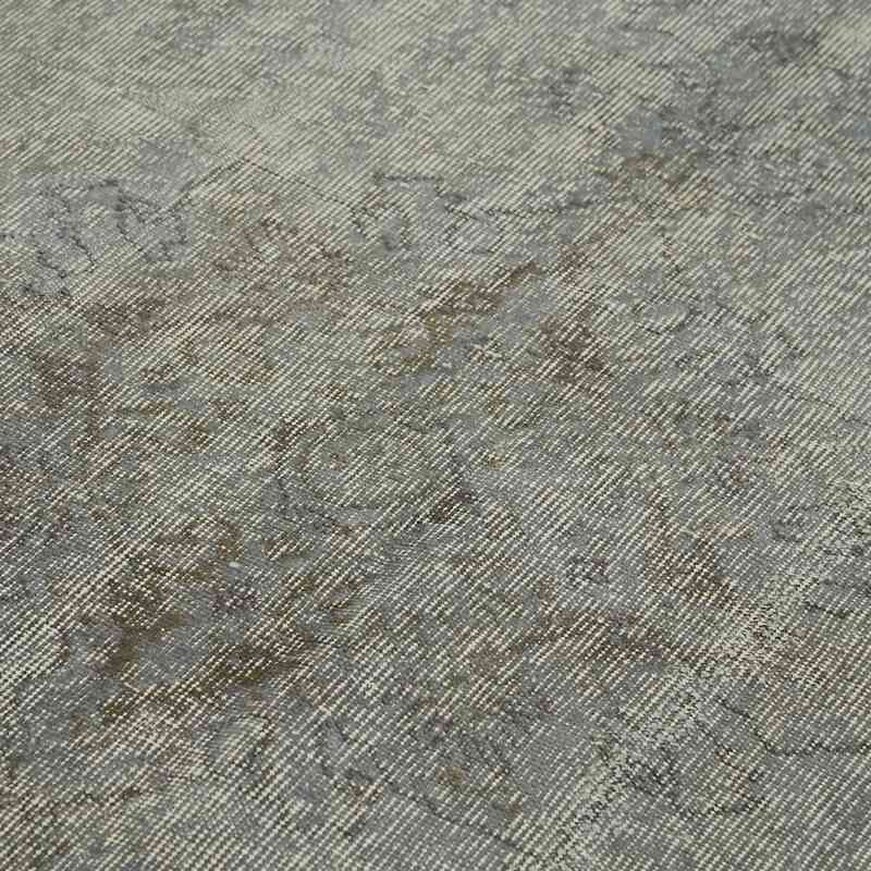 Grey Over-dyed Vintage Hand-Knotted Turkish Rug - 4' 11" x 8' 1" (59" x 97") - K0059292