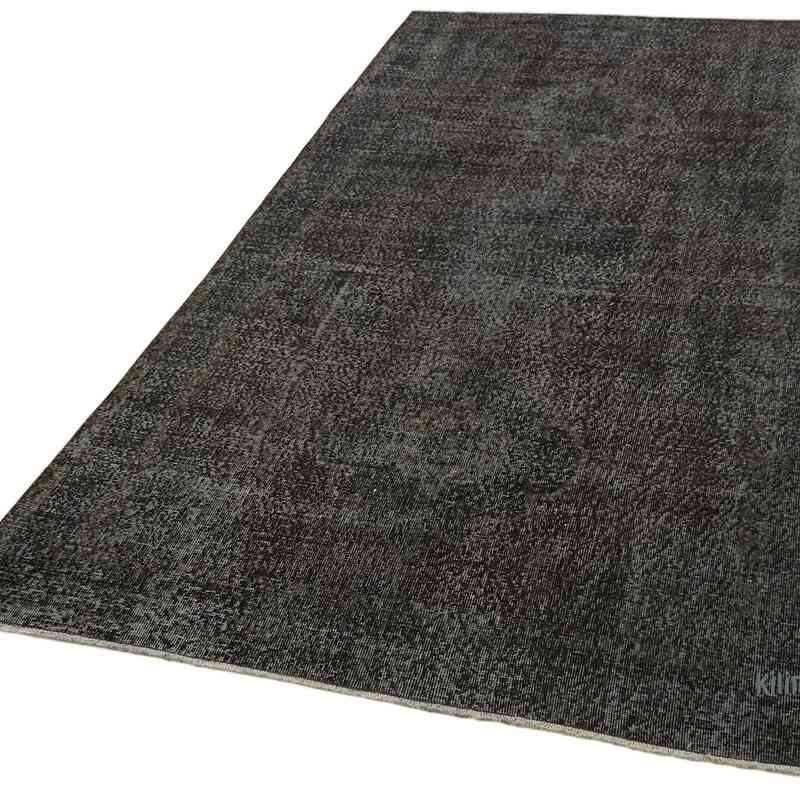 Siyah Boyalı El Dokuma Anadolu Halısı - 144 cm x 280 cm - K0059307