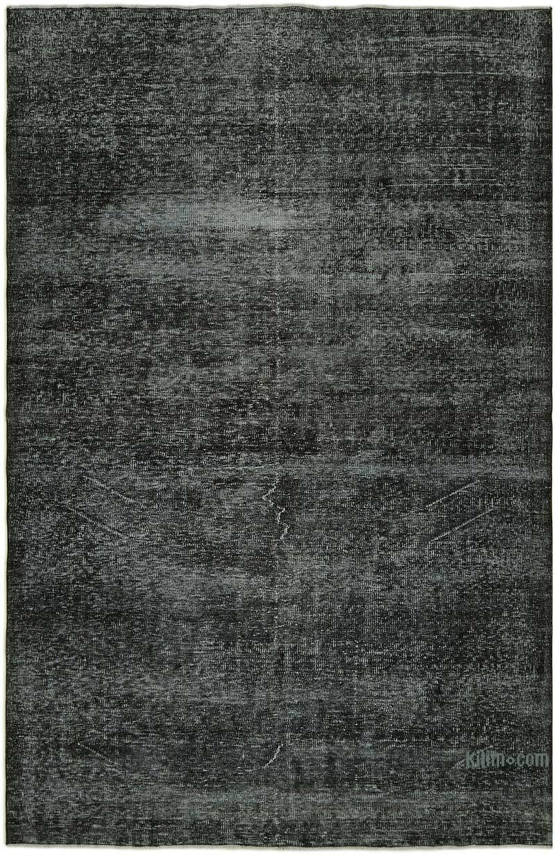 Over-dyed Vintage Hand-Knotted Turkish Rug - 6' 6" x 9' 8" (78" x 116") - K0059315