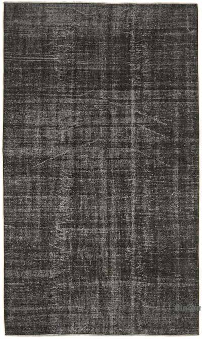 Siyah Boyalı El Dokuma Anadolu Halısı - 163 cm x 270 cm