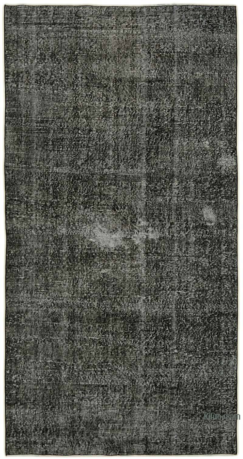 Siyah Boyalı El Dokuma Anadolu Halısı - 143 cm x 271 cm - K0059332