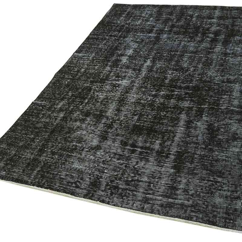 Siyah Boyalı El Dokuma Anadolu Halısı - 150 cm x 252 cm - K0059337