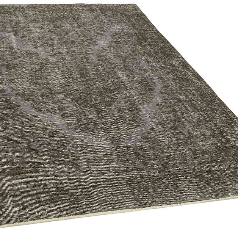 Gris Alfombra Turca Vintage Sobre-teñida - 162 cm x 230 cm - K0059338
