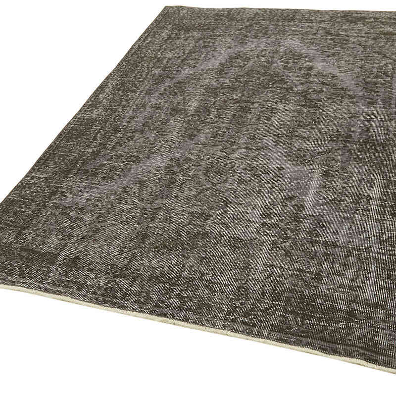 Gris Alfombra Turca Vintage Sobre-teñida - 162 cm x 230 cm - K0059338