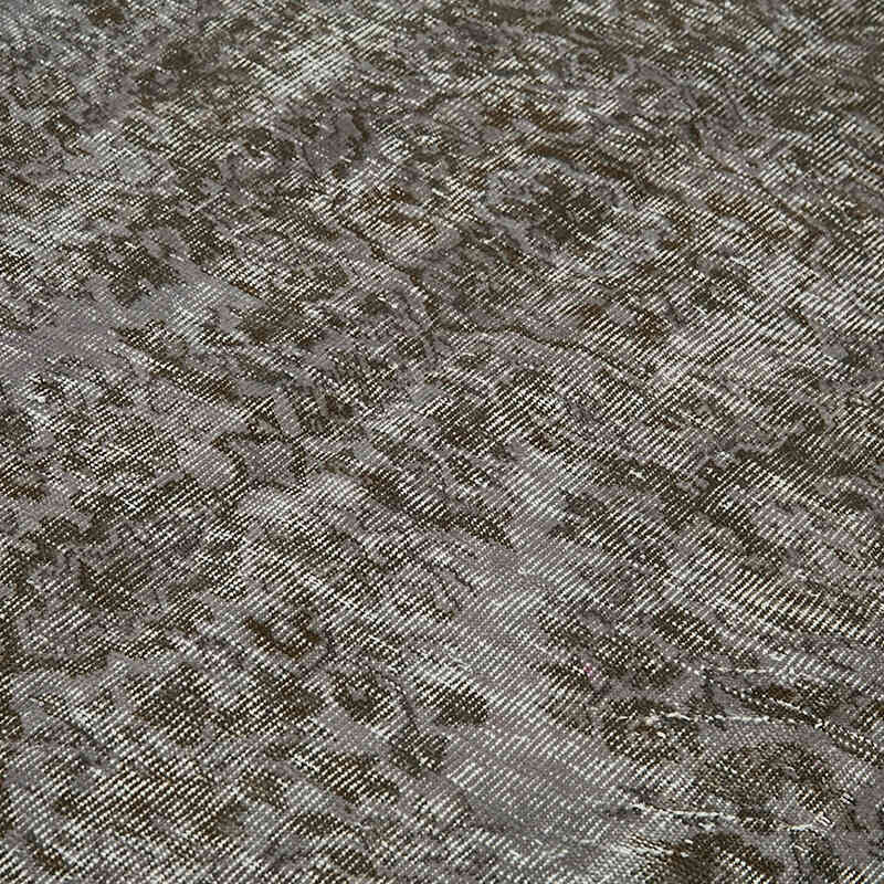 Gris Alfombra Turca Vintage Sobre-teñida - 162 cm x 230 cm - K0059338