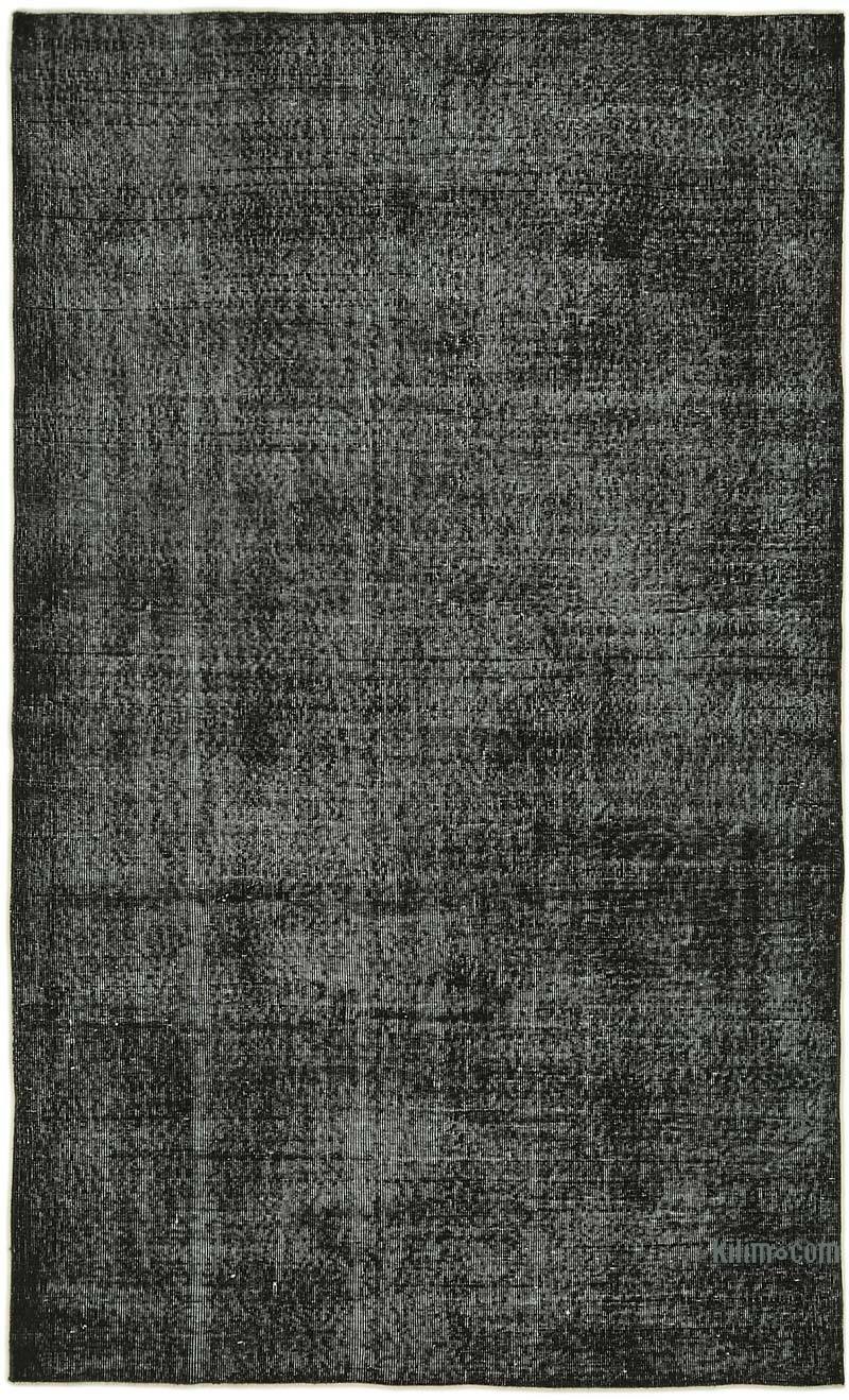 Siyah Boyalı El Dokuma Anadolu Halısı - 161 cm x 267 cm - K0059353