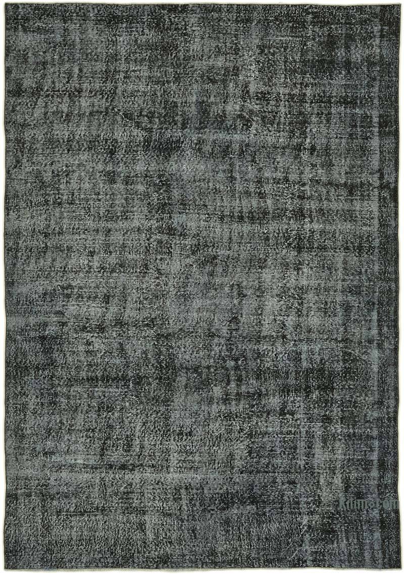Siyah Boyalı El Dokuma Anadolu Halısı - 198 cm x 291 cm - K0059354