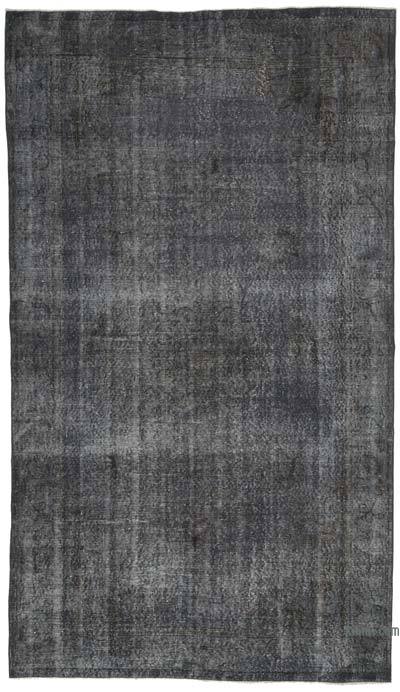 Gri Boyalı El Dokuma Anadolu Halısı - 163 cm x 284 cm