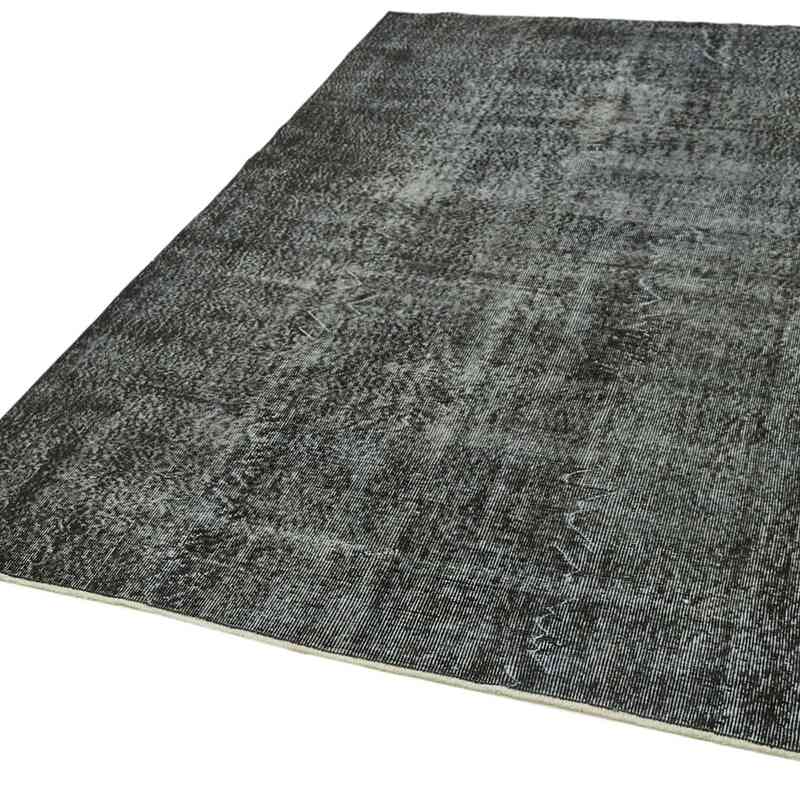 Siyah Boyalı El Dokuma Anadolu Halısı - 157 cm x 263 cm - K0059362