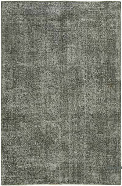 Gri Boyalı El Dokuma Anadolu Halısı - 192 cm x 294 cm