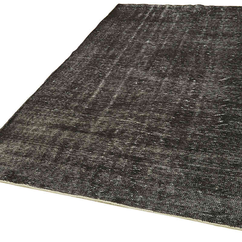 Siyah Boyalı El Dokuma Anadolu Halısı - 163 cm x 283 cm - K0059378