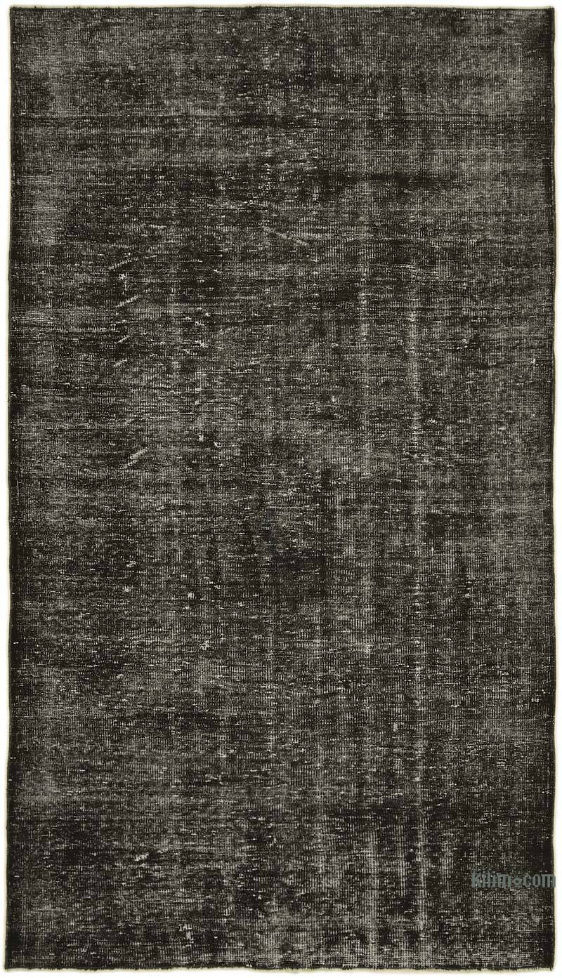 Siyah Boyalı El Dokuma Anadolu Halısı - 163 cm x 283 cm - K0059378