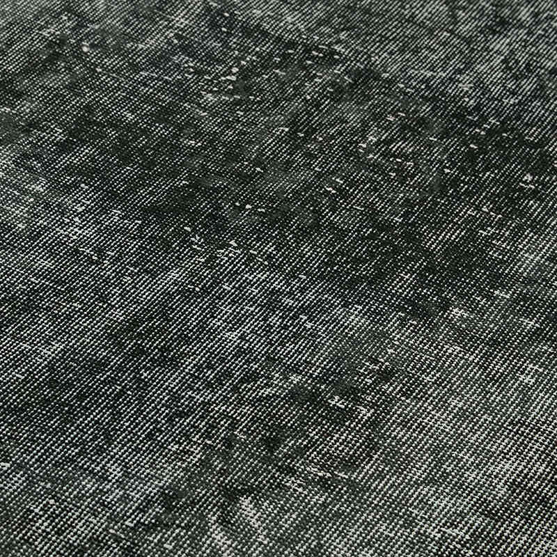 Negro Alfombra Turca Vintage Sobre-teñida - 178 cm x 279 cm - K0059380