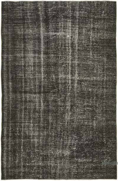 Siyah Boyalı El Dokuma Anadolu Halısı - 186 cm x 284 cm