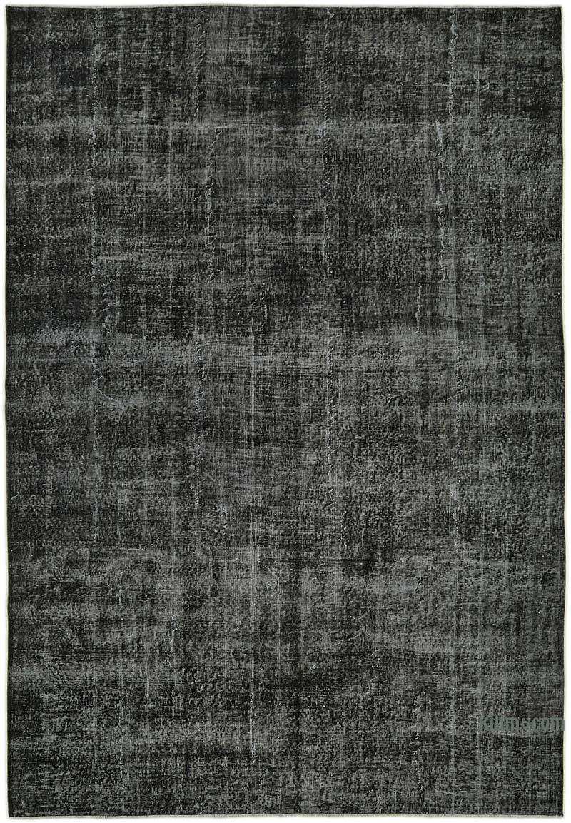 Siyah Boyalı El Dokuma Anadolu Halısı - 222 cm x 317 cm - K0059405