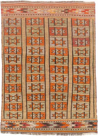 Vintage Fethiye Jijiim Rug - 3' 11" x 5' 3" (47" x 63")