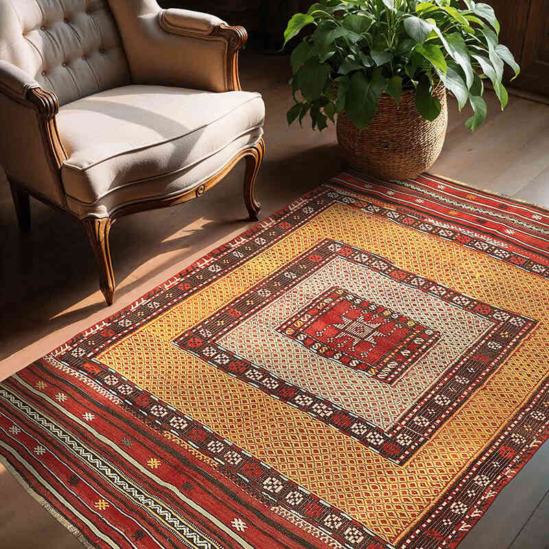 Alfombra Fethiye Jijim Vintage - 140 cm x 180 cm - K0059441