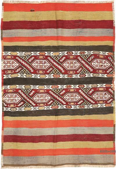 Vintage Malatya Kilimi - 95 cm x 138 cm