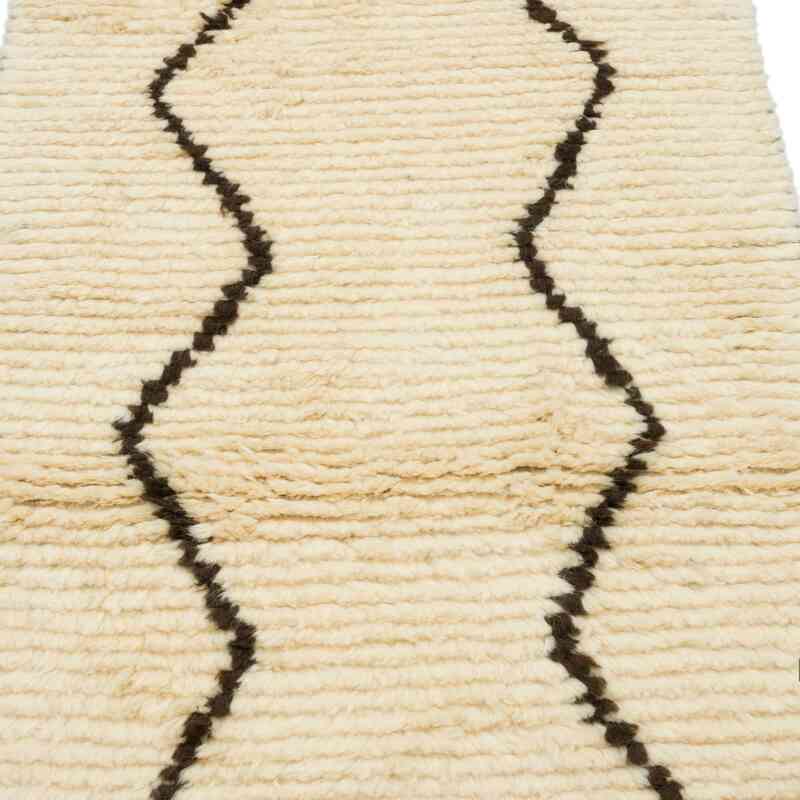 New Moroccan Style Hand-Knotted Tulu Rug - 2' 11" x 5' 3" (35" x 63") - K0059504