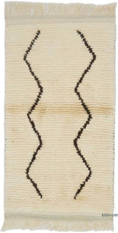 Yeni Fas Stili El Dokuma Tulu - 88 cm x 161 cm