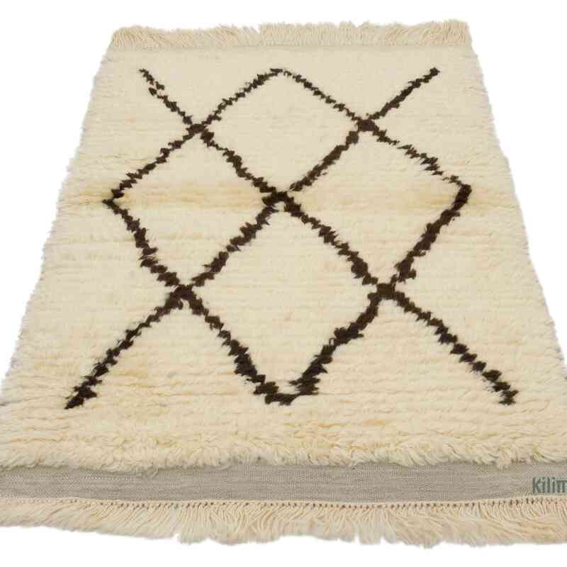 New Moroccan Style Hand-Knotted Tulu Rug - 2' 10" x 4' 5" (34" x 53") - K0059505