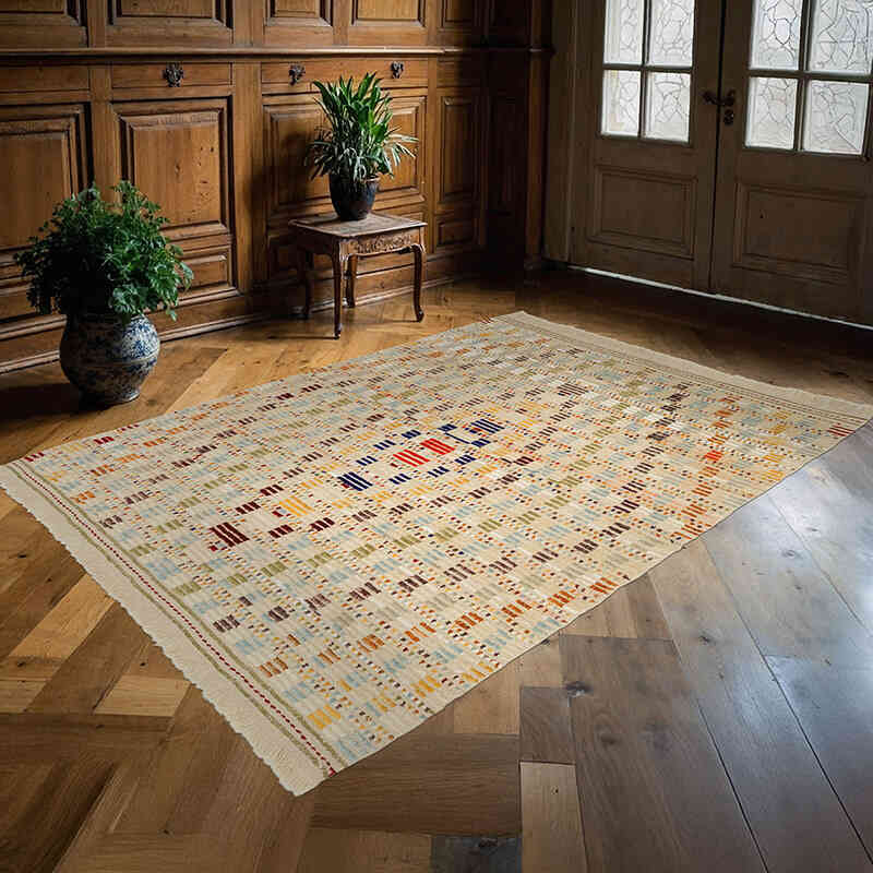 Yeni Fas Stili El Dokuma Tulu - 172 cm x 233 cm - K0059517