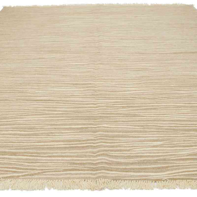 Beige Nueva Alfombra Turca Kilim - 236 cm x 273 cm - K0059526