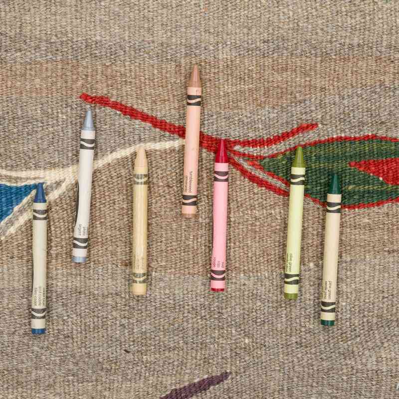 New Handwoven Turkish Kilim Rug - 4'  x 5' 10" (48" x 70") - K0059548