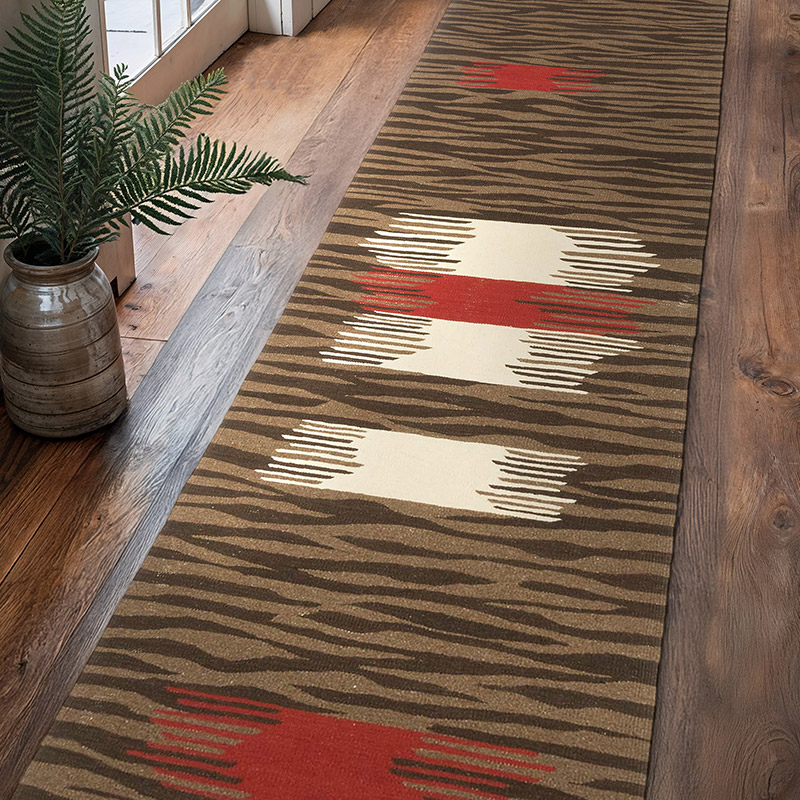 Yeni Kök Boya El Dokuma Yolluk Kilim - 84 cm x 342 cm - K0059560