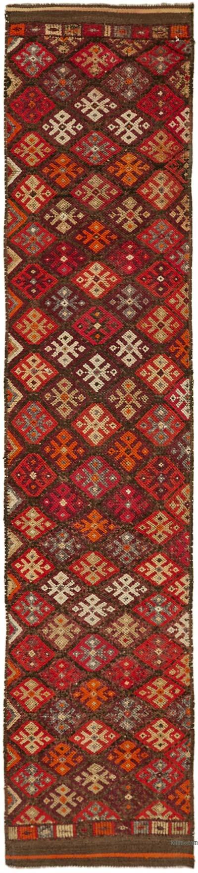 Vintage Tribal Runner Rug - 2' 11" x 12' 8" (35" x 152")