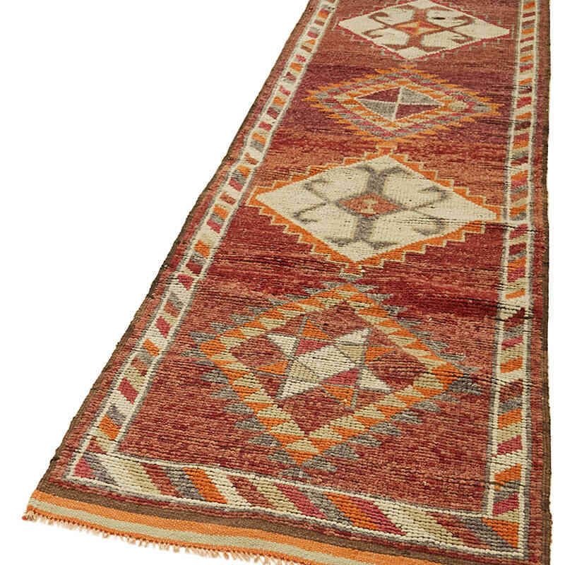 Vintage Anadolu Yolluk - 88 cm x 370 cm - K0059585