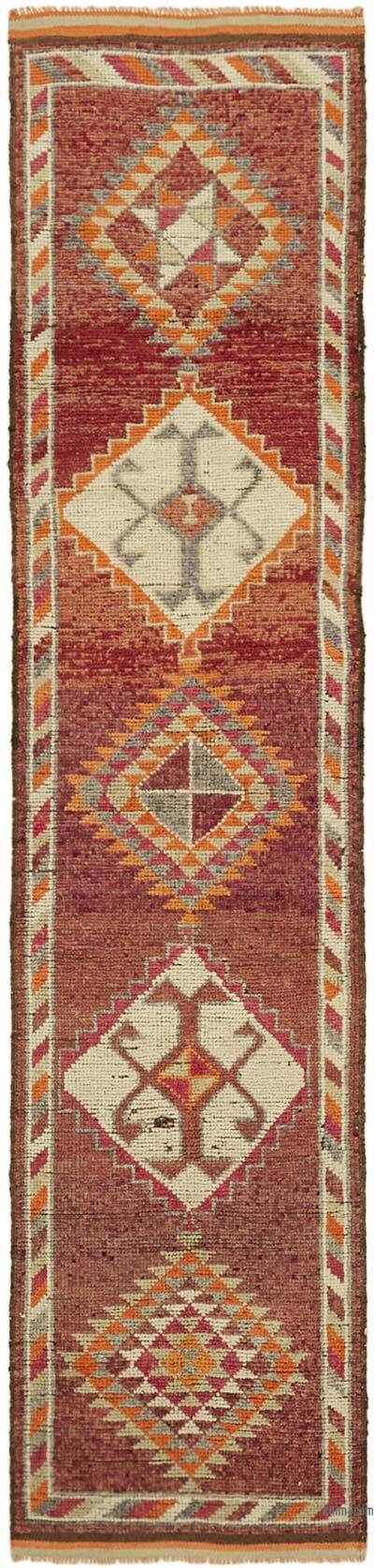 Vintage Tribal Runner Rug - 2' 11" x 12' 2" (35" x 146")