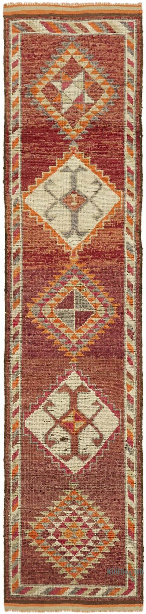 Vintage Anadolu Yolluk - 88 cm x 370 cm - K0059585