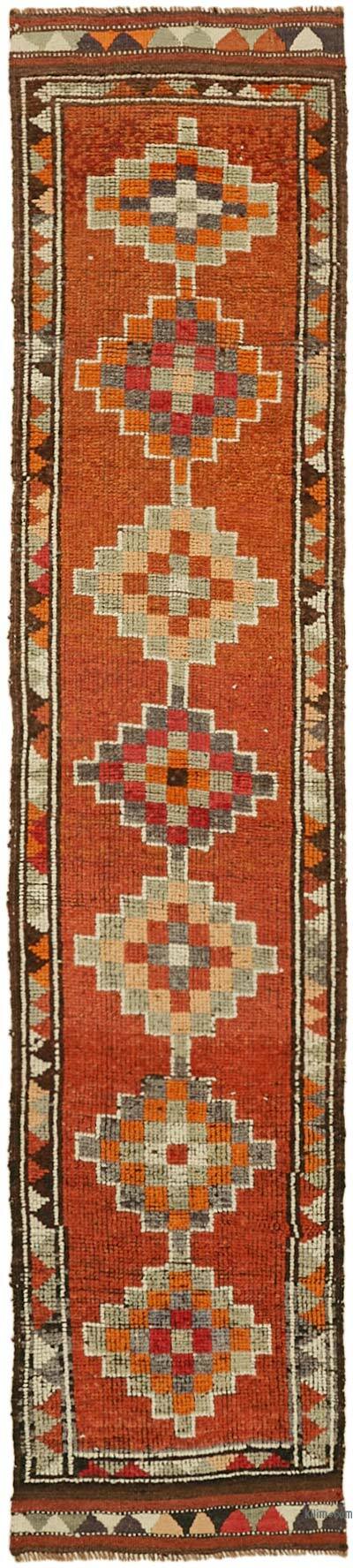 Alfombra Vintage de pasillo - 94 cm x 351 cm
