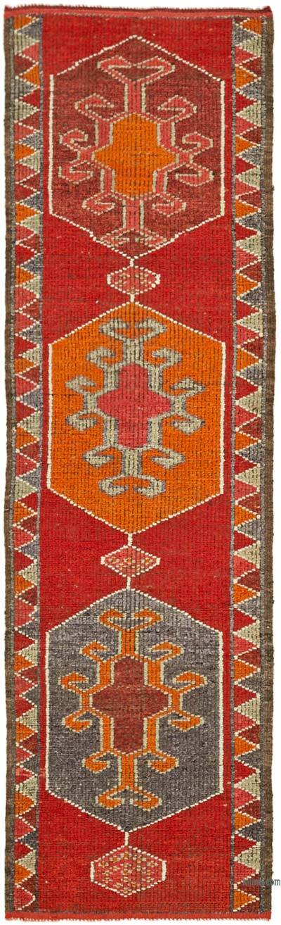 Vintage Tribal Runner Rug - 3' 1" x 10'  (37" x 120")